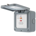 BG WP55RCD Outdoor RCD Fused Connection Unit 13A with Neon Weatherproof IP66