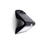 Integral LED True Solar Outdoor Wedge Wall Light PIR IP65, 4000K, 500LM, 4W  ILSWL002 (Black)