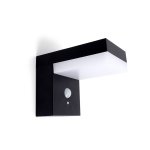 Integral True Solar Outdoor Wall Light 6W 3000K 575lm PIR IP44 Adjustable Black  ILSWLB006