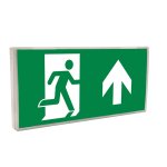 Bell Spectrum 09083V2 4W LED Emergency Hinged Exit Box  Up Legend Included  Self-Test or Manual Mode
