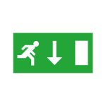 Bell 09087 New (ISO) Down Legend  For Spectrum Emergency Exit Signs
