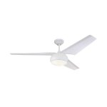 Westinghouse Madeline 142 cm (56") White Indoor Ceiling Fan with Dimmable LED Light & Remote  Modern Design 72264