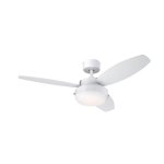 Westinghouse Alloy 105 cm (42") Ceiling Fan  White Finish with Light Fixture & Reversible Blades 73058
