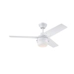 Westinghouse Talia 105 cm Ceiling Fan  White Finish with Light Fixture & Reversible Blades 73042