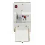 Wylex DSF80M 100A DP Switch Fuse  Metal Enclosed, 80A Fuse Fitted