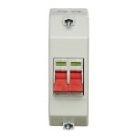 Wylex RECSW2S 100A DP Enclosed Slimline Insulated Isolator  Twin Terminal, Lockable Switch