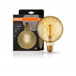 Osram 1906 LED 4.5W (40w) 240v E27 ES Vintage Filament Gold Glass Pinecone Effect Light Bulb