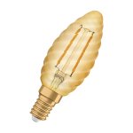 Osram Vintage 1906 LED Candle Bulb 2.5W E14 Twisted Gold 2400K Filament Style