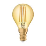 Osram 1906 Vintage LED Gold Golfball Bulb 4W SES E14 Filament Light