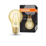 Osram 1906 LED 2.5W 240v ES E27 Vintage Filament Gold LED GLS Light Bulb