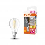 Osram LED Star+ 4w 240v SES E14 Clear Filament Golfball Bulb 3 Step Click Dimmable 2700K
