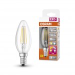 Osram LED Star+ 4W 240v SES E14 Clear Filament Candle Bulb Relax & Active 2700K & 4000k