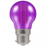 Crompton 4.5w 240v BC B22 LED Filament Harlequin GLS Bulb Purple 13735