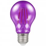Crompton 4.5w 240v ES E27 LED Filament Harlequin GLS Bulb  Purple 13742