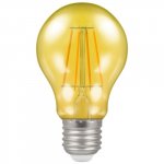 Crompton 4.5w 240v ES E27 LED Filament Harlequin GLS Bulb Yellow 13803