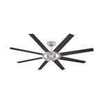 Westinghouse Stoneford 172cm Indoor/Outdoor Ceiling Fan  Nickel Luster Finish, Mahogany/Wengue Reversible Blades 72173