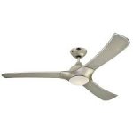 Techno 132cm Indoor Ceiling Fan Titanium Finish Titanium ABS Blades Opal Frosted Glass 78270