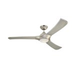 Westinghouse Techno 132cm (52") Ceiling Fan 78270  Titanium Finish, 3 ABS Blades, Opal Frosted Glass Light