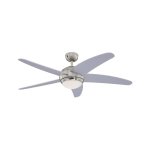 Westinghouse Bendan 132cm (52") Indoor Ceiling Fan with Light - Satin Chrome 72220