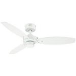 Jet II 105cm Indoor Ceiling Fan White Finish Reversible Blades (White/Light Maple) 72290