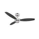 Westinghouse Jet I 105cm Ceiling Fan  Brushed Nickel, Reversible Blades (Wengue/Silver) 72289