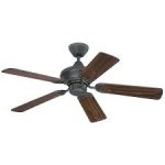 Nevada 105cm Indoor Ceiling Fan Iron Finish Reversible Blades (Walnut/Cherry) 78264