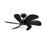 Westinghouse Turbo Swirl 76cm Ceiling Fan  Gun Metal with Black Blades & Opal Frosted Glass Light 78711