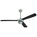 Mountain Gale 132cm Indoor/Outdoor Ceiling Fan Silver Finish Black ABS Blades 72422