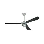 Westinghouse Mountain Gale 132cm Indoor/Outdoor Ceiling Fan Silver & Black ABS Blades 72422