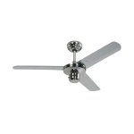 Westinghouse 78263 Industrial Ceiling Fan 122cm / 48" Chrome Finish  Chrome Steel Blades
