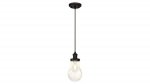 Pendant Fitting Oil Rubbed Bronze Finish Clear Glass 63383
