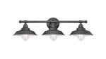 Iron Hill 3 Light Wall Fixture Oil Rubbed Bronze Finish with Highlights 63434