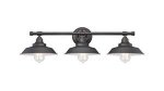 Westinghouse Iron Hill Three-Light Indoor Wall Fixture Oil Rubbed Bronze Finish with Highlights 63434