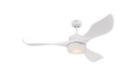 Pierre 132cm Indoor Ceiling fan White finish White ABS Blades Opal Frosted Glass 72253