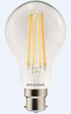 Sylvania ToLEDo 12w 240v BC B22 Retro Clear Vintage Filament GLS Dimmable 0028458