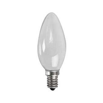25w 240v SES E14 Opal Incandescent Candle Bulb