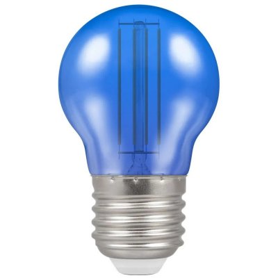 Crompton 4.5w 240v ES E27 LED Filament Harlequin Round Ball Blue Bulb 13827