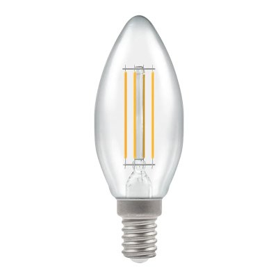 Crompton 5W (40w) 240v SES E14 2700k Filament LED Candle Light Bulb