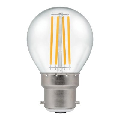 Crompton 6.5W (60w) 240v BC B22 2700k Filament LED Golfball Light Bulb