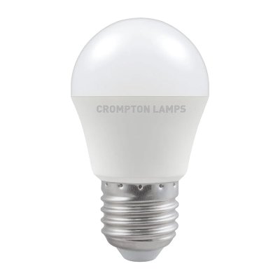 Crompton 5.5W (40w) 240v ES E27 2700k LED Golfball Thermal Plastic Light Bulb