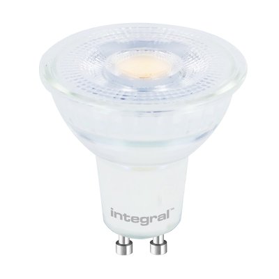 Integral 3.6w 220-240v 400lm Glass LED GU10 2700k Warm White 36 Degree Beam ILGU10NC083