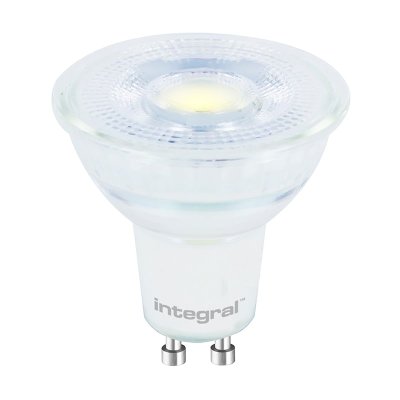 Integral 3.6w 220-240v 400lm Glass LED GU10 4000k Cool White Non-Dimmable 36 Degree Beam ILGU10NE084
