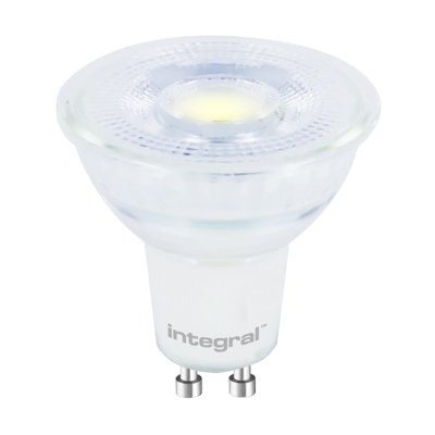 Integral 3.6w 220-240v 400lm Glass LED GU10 6500k Daylight Non-Dimmable 36 Degree Beam ILGU10NG085