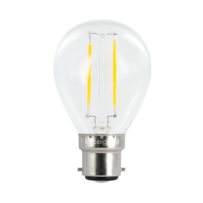 Integral 1.8w 220- 240v 250lm LED Golfball B22 2700k Warm White Non-Dimmable 320 Degree Beam Clear ILGOLFB22NC003