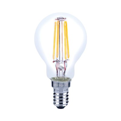 Integral 3.4w 220-240v 470lm LED Golfball E14 2700k Warm White Non-Dimmable 330 Degree Beam Clear ILGOLFE14NC028