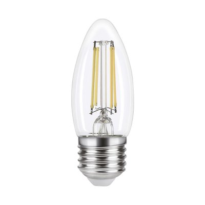 Integral 4.2w 220-240v 470lm LED Candle E27 4000k Cool White Dimmable 320 Degree Beam Clear ILCANDE27DE076