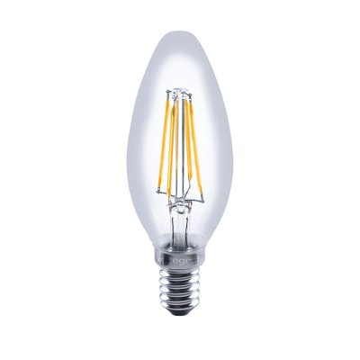 Integral 3.4w 220-240v 470lm LED Candle E14 2700k Warm White Dimmable 330 Degree Beam Clear ILCANDE14D050