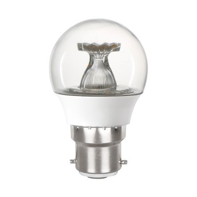 Integral 2.9w 220-240v 250lm LED Golfball B22 2700K Warm White Non-Dimmable 220 Degree Beam Clear ILGOLFB22NC053