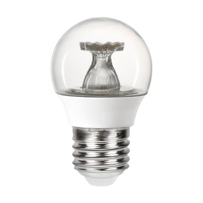 Integral 4.9w 220-240v 470lm LED Golfball E27 2700k Warm White Non-Dimmable 220 Degree Beam Clear ILGOLFE27NE055