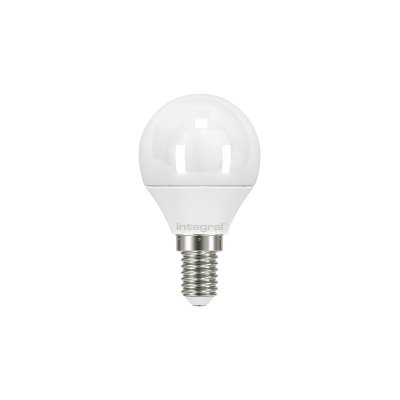 Integral 2.2W E14 LED Golfball Bulb  250lm, 2700K Warm White, Frosted, Non-Dimmable ILGOLFE14NC004